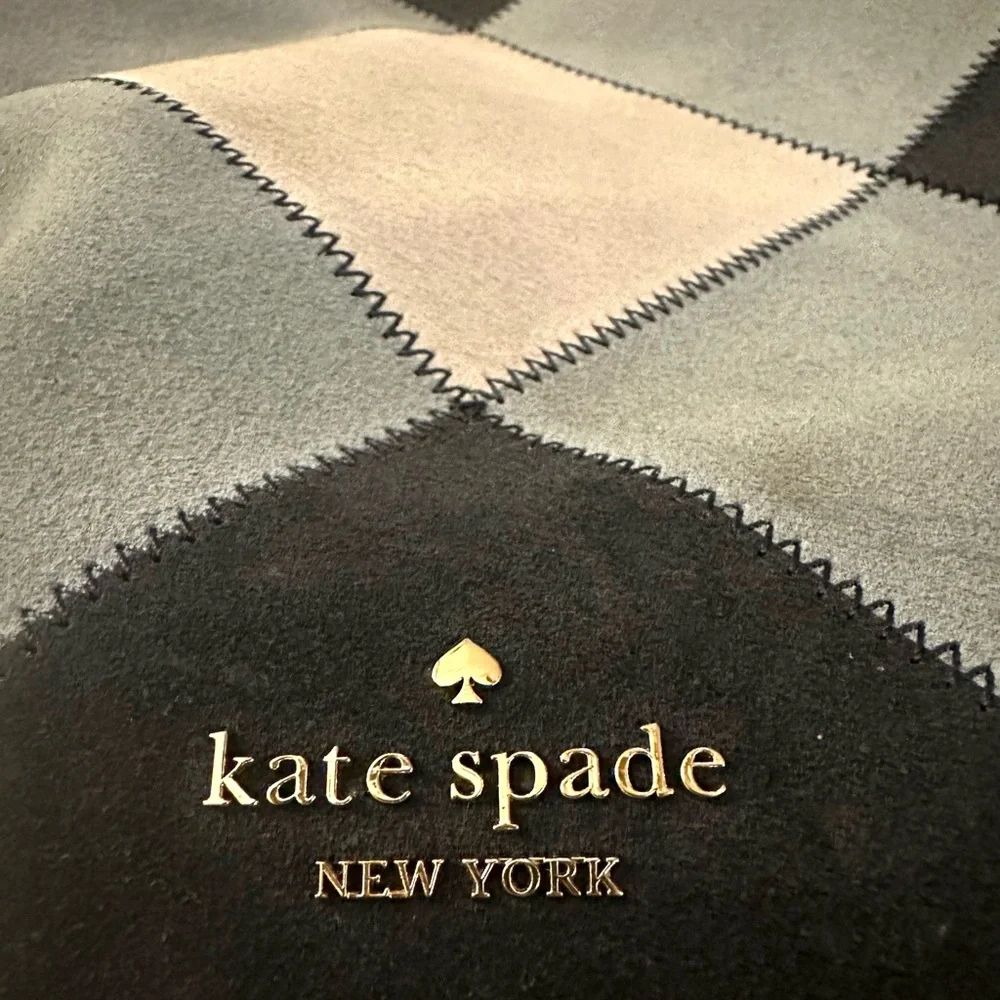 Kate Spade NY Leila Patchwork Suede Medium Triple Compartment Shoulder Bag